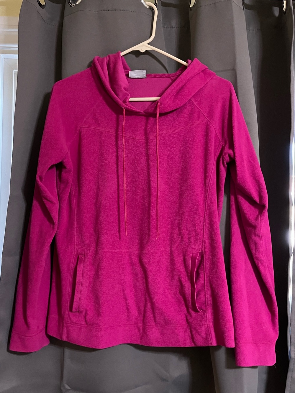 Women's Hooded Fleece Pullover - Magenta